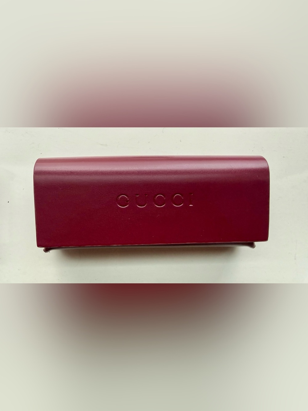 NEW Gucci Ancora Rossa Glasses Case